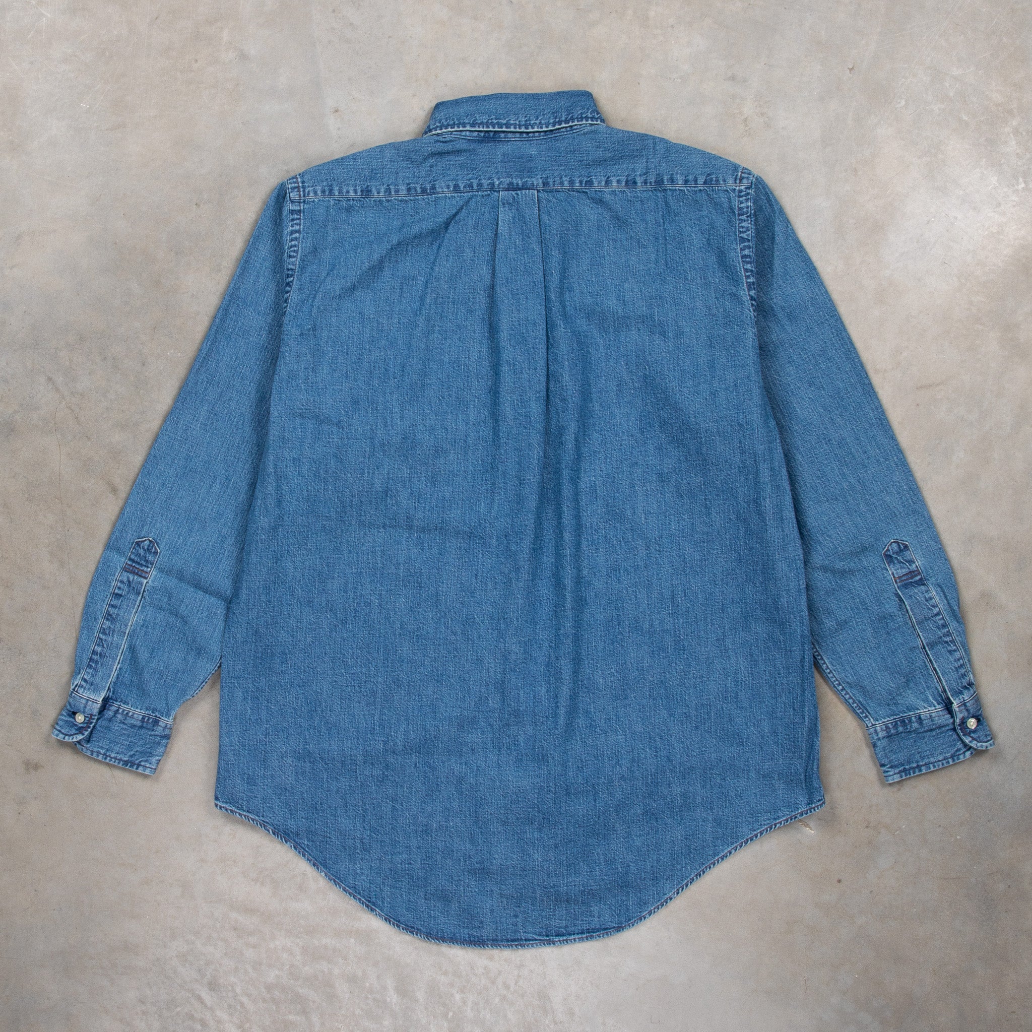 OrSlow Standard Button Down Denim Shirt Used Wash