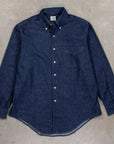 OrSlow Standard Button Down Denim Shirt One Wash