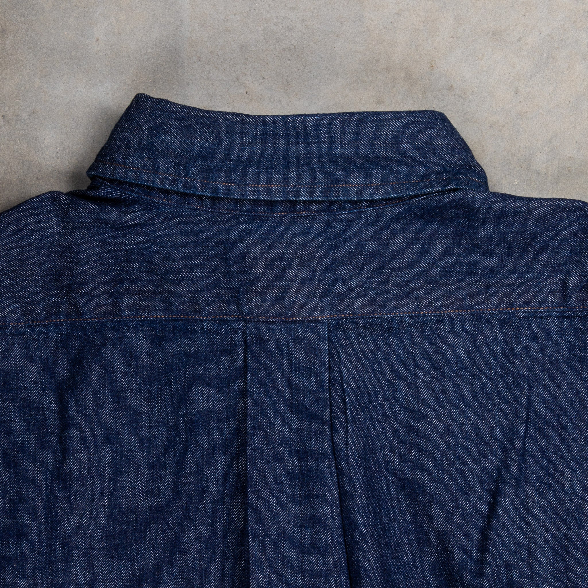 OrSlow Standard Button Down Denim Shirt One Wash