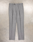 Rota Regular Fit High Rise Pants Lightweight Flannel Grigio Chiaro