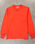 The Real McCoy's Pocket Tee L/S Scarlet