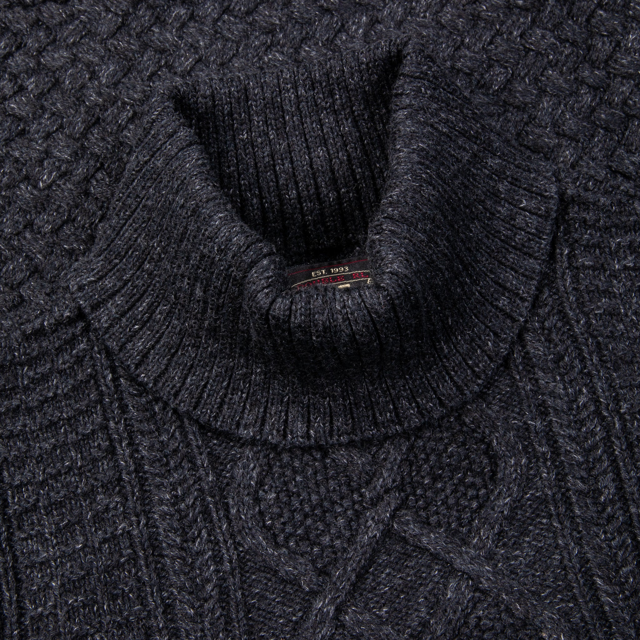 RRL Turtleneck Pullover Black Heather – Frans Boone Store