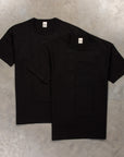 Real McCoy's 2 Pack Crew Neck Tee Black