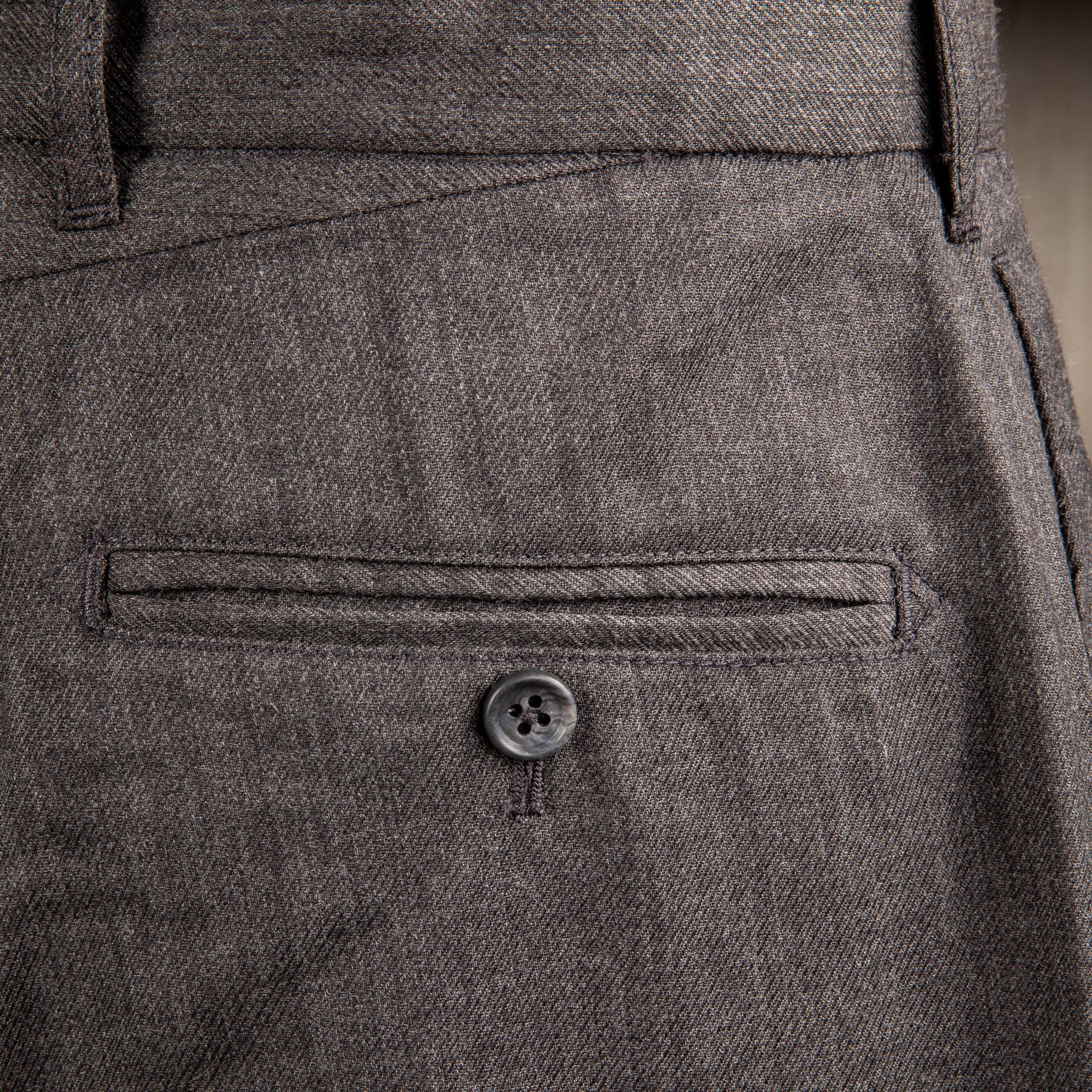 Engineered Garments Andover Pant Charcoal Worsted Wool Gabardine – Frans  Boone Store