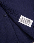 Engineered Garments Work Shirt Cotton Herringbone Flannel Navy