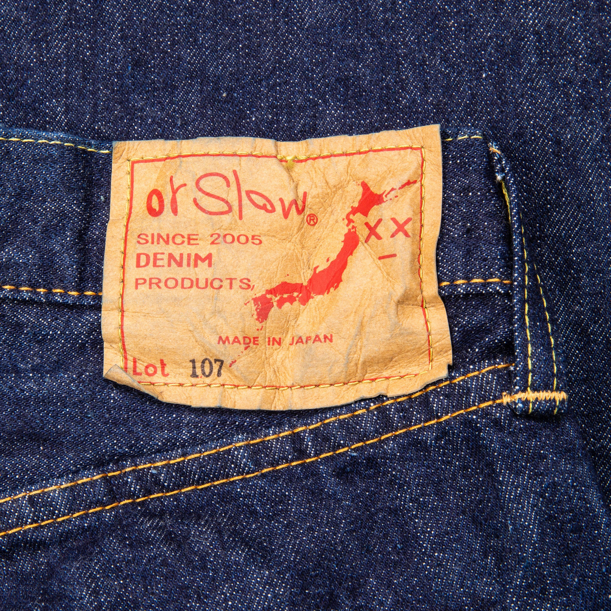 OrSlow 107 Ivy Fit One Wash – Frans Boone Store