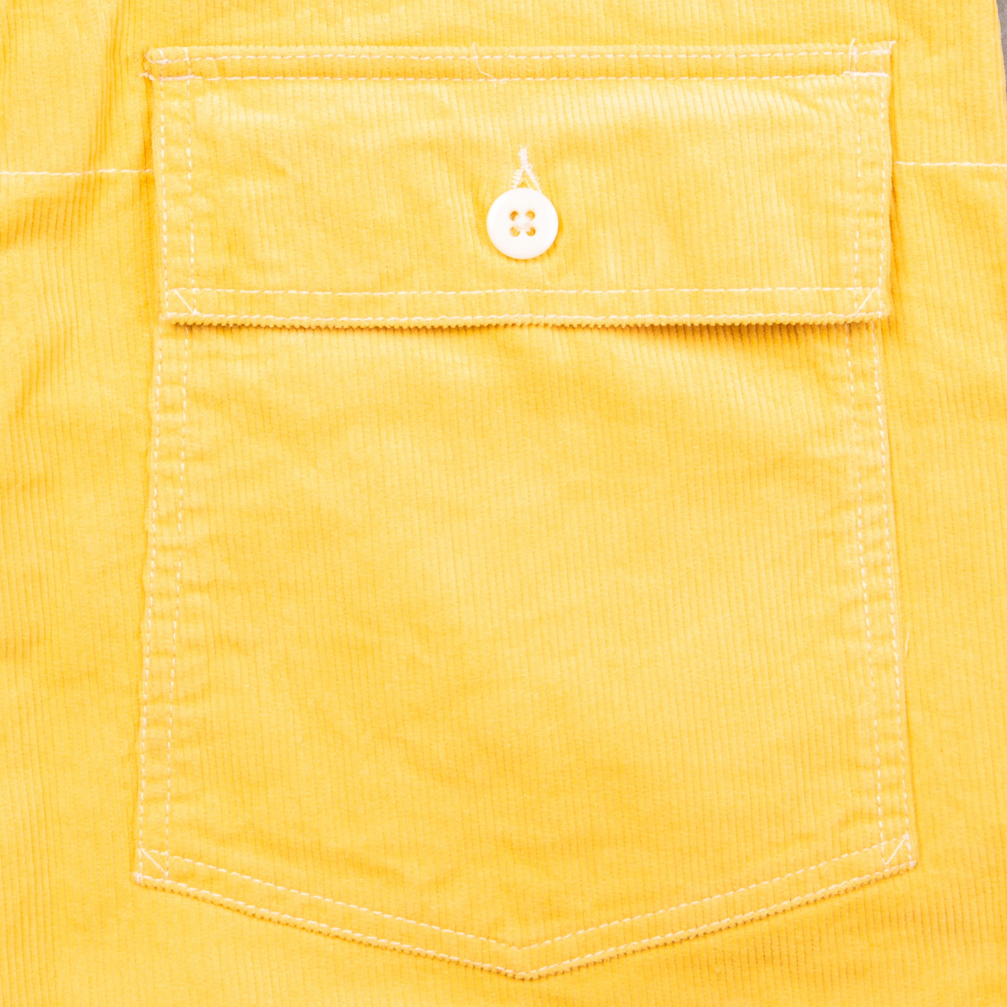 Engineered Garments Fatigue Short Yellow 14W Corduroy – Frans