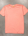 Velva Sheen Roll Tee in Peach