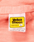 Velva Sheen Roll Tee in Peach