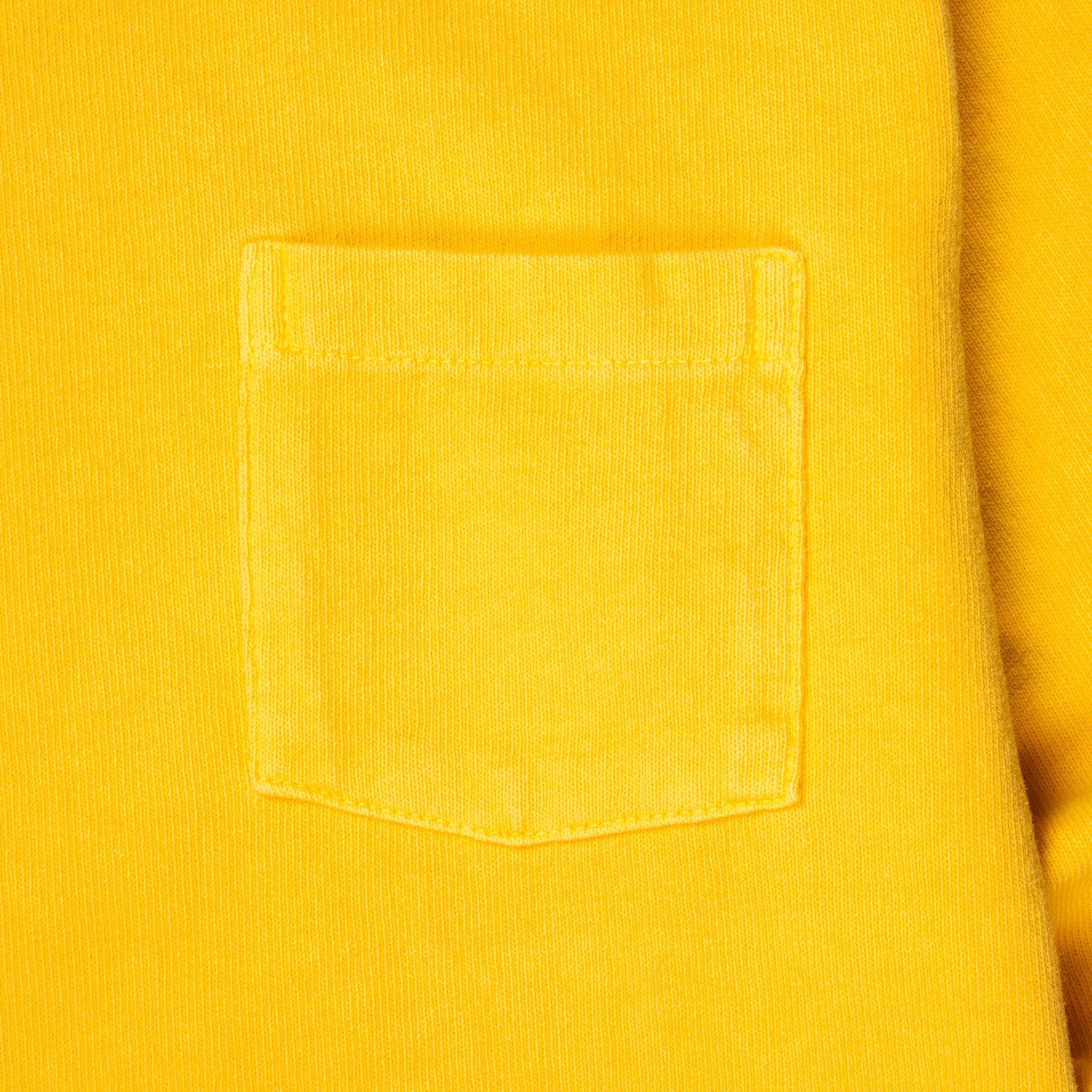 Velva Sheen Heavy oz Pïgment L/S Tee with pocket True Yellow