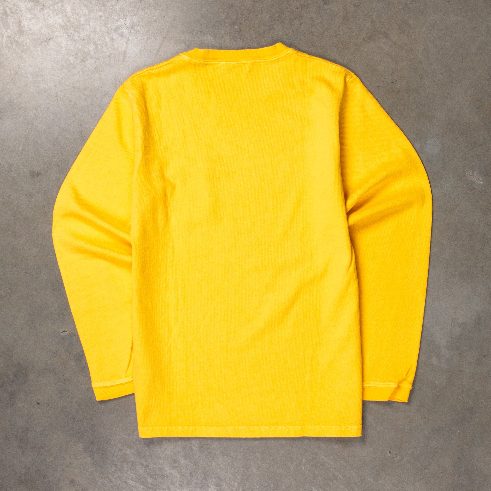 Velva Sheen Heavy oz Pïgment L/S Tee with pocket True Yellow