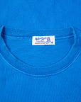 Velva Sheen Heavy oz Pïgment L/S Tee with pocket Marine Blue