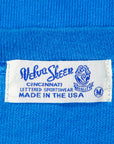 Velva Sheen Heavy oz Pïgment L/S Tee with pocket Marine Blue