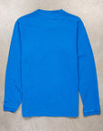 Velva Sheen Heavy oz Pïgment L/S Tee with pocket Marine Blue