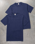 The Real McCoy's 2 Pack Crew Neck Tee Navy