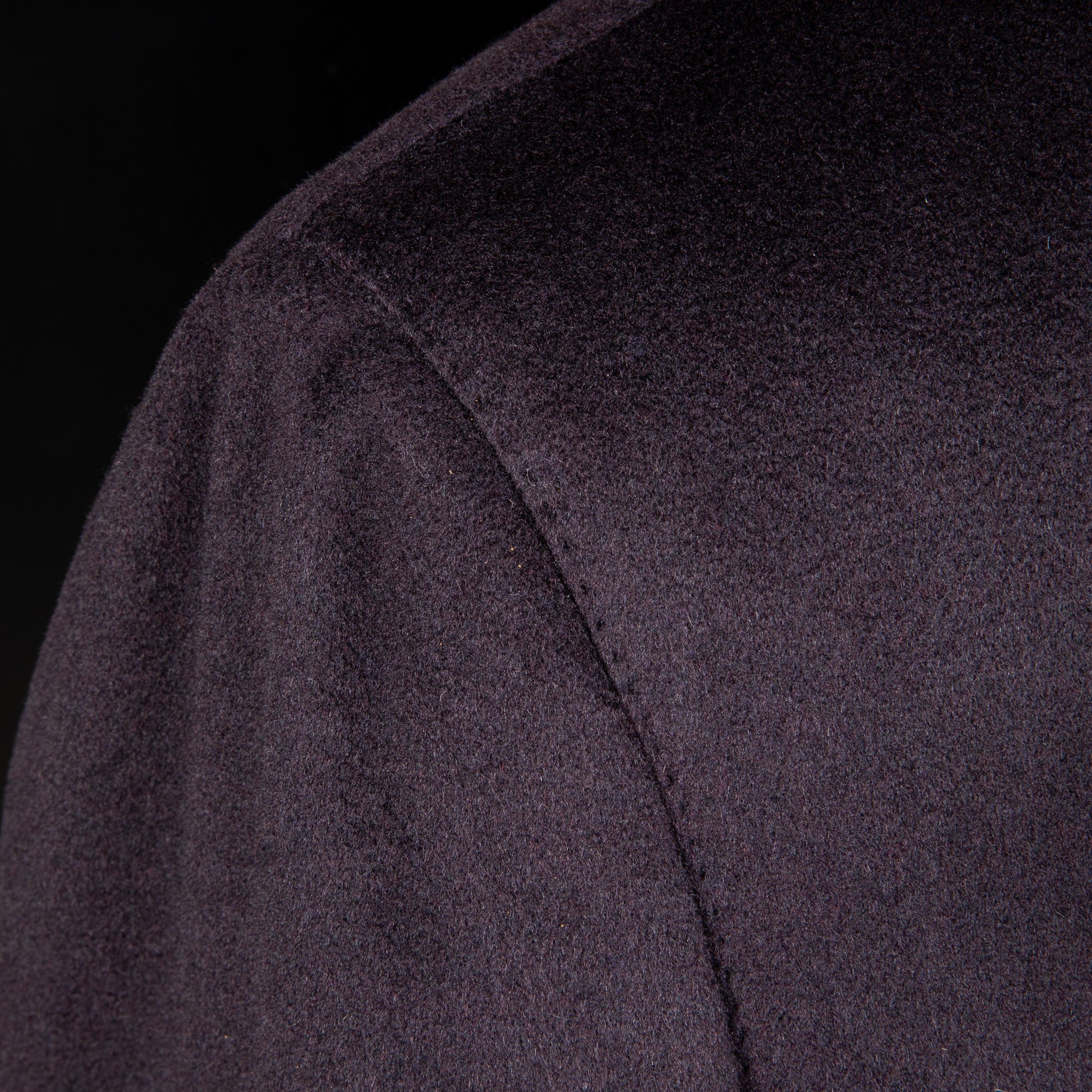 De Petrillo Cashmere Double Breasted Overcoat Navy per Frans Boone