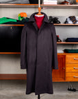 De Petrillo Cashmere Single Breasted Overcoat Navy per Frans Boone