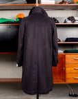 De Petrillo Cashmere Single Breasted Overcoat Navy per Frans Boone