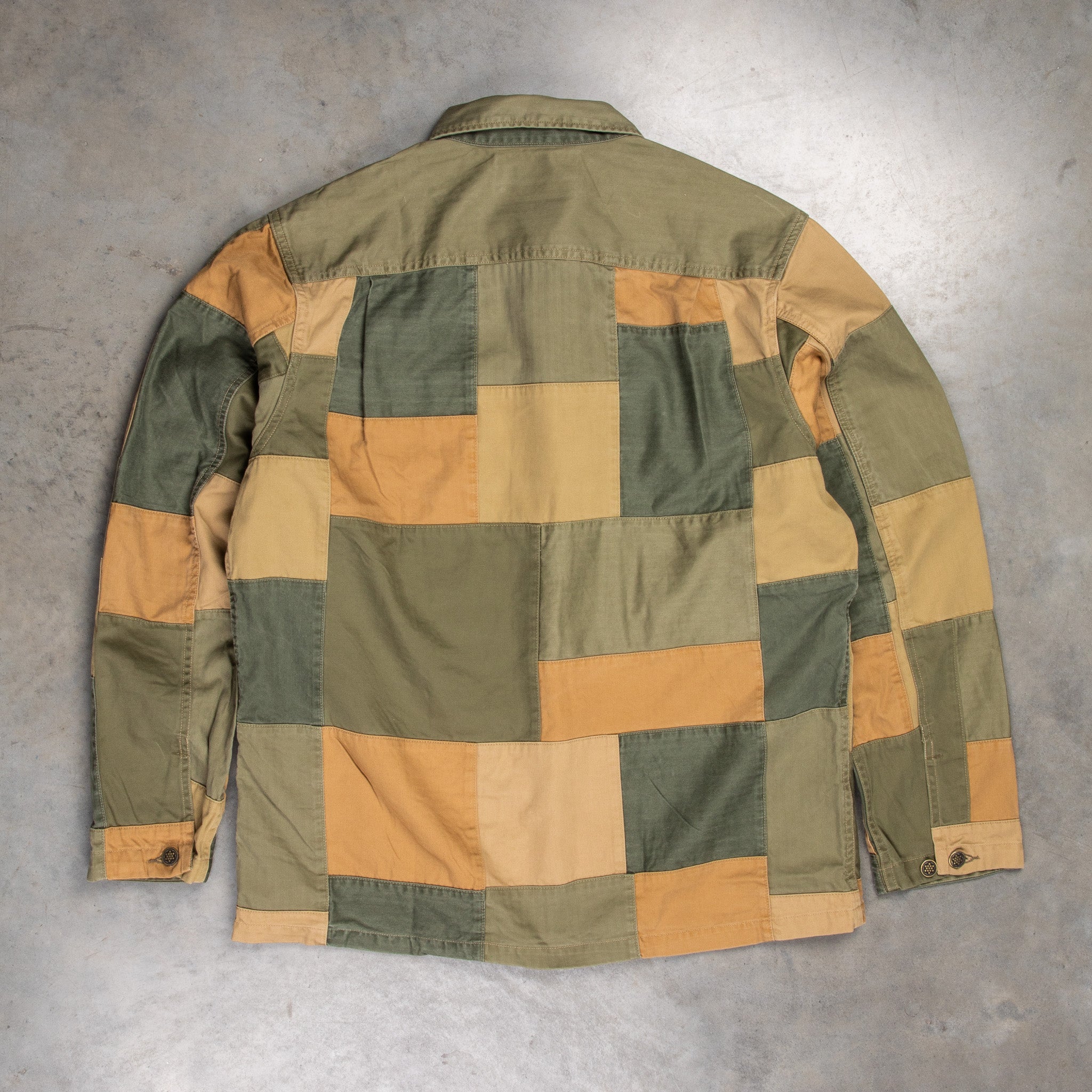 RRL Herringbone Twill Patchwork Infantry Shirt – Frans Boone Store