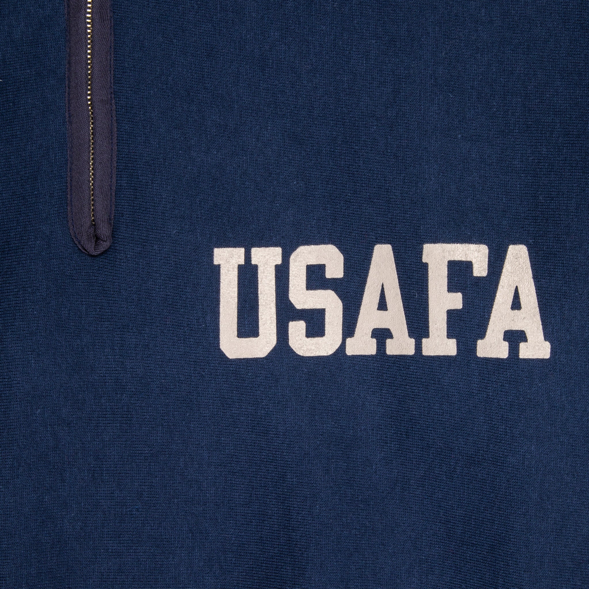 The Real McCoy's Military 1/4 Zip Sweatshirt / USAFA Navy – Frans 