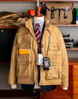 The Real McCoy's Photographer Utility Jacket Beige