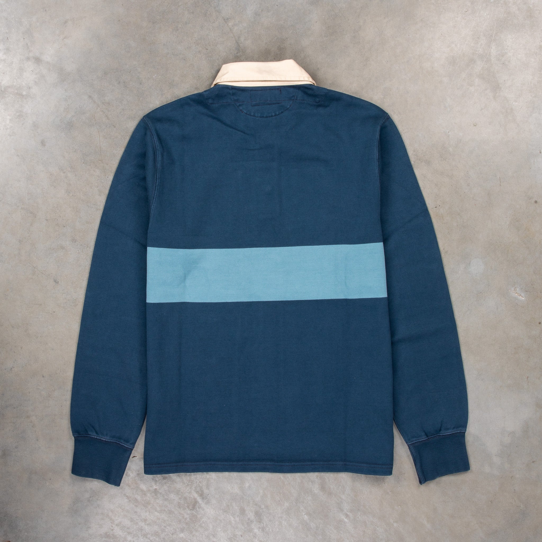 RRL Striped Jersey Rugby Shirt Indigo