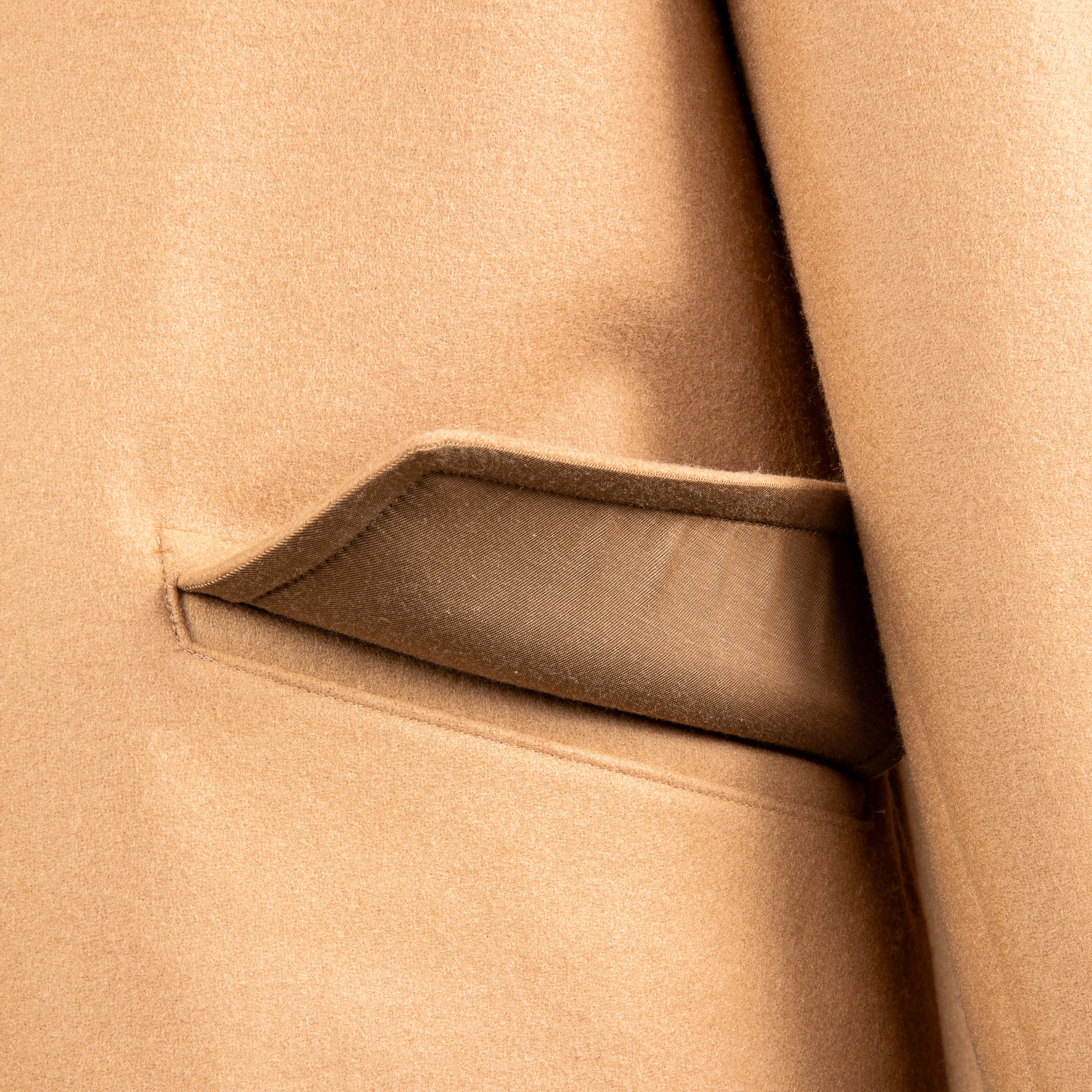 Cohérence Corb Melton Jersey overcoat camel