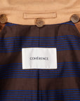 Cohérence Corb Melton Jersey overcoat camel