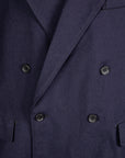 Engineered Garments DBL Peak Jacket Serge Wool Dark Navy