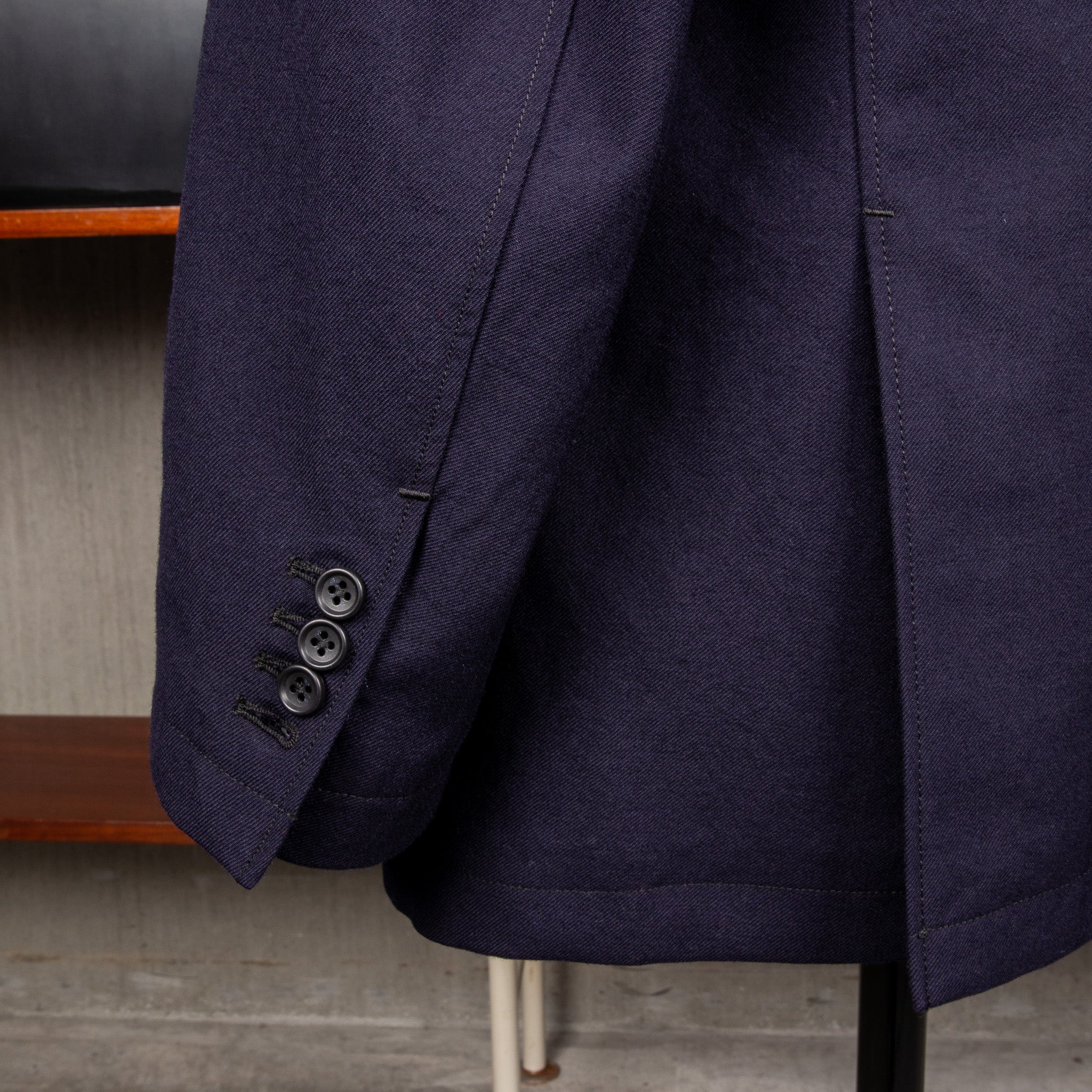 Engineered Garments DBL Peak Jacket Serge Wool Dark Navy