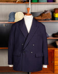 Engineered Garments DBL Peak Jacket Serge Wool Dark Navy