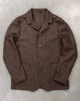 Finamore x Frans Boone Shacket Herringbone Brown