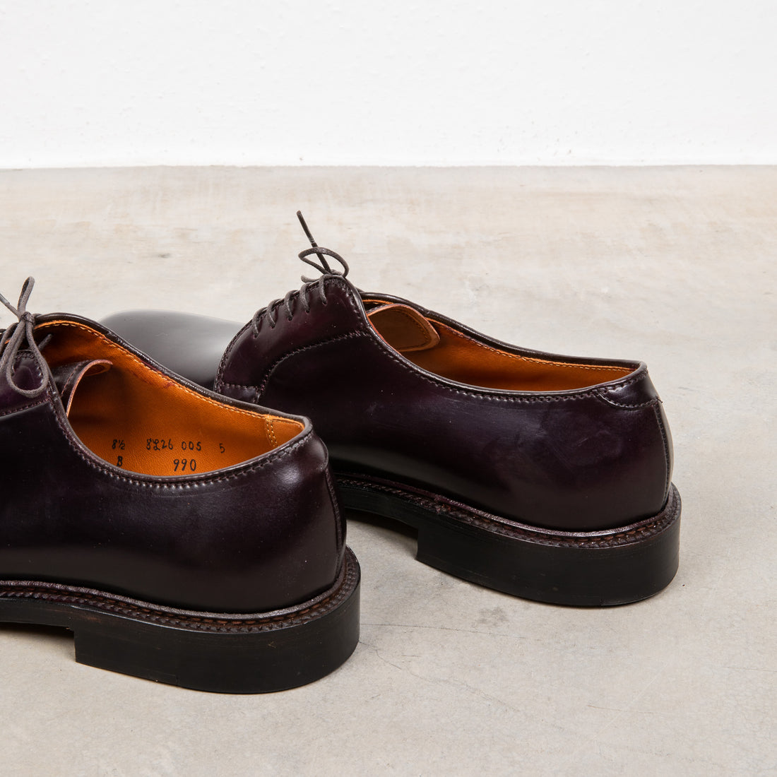 Alden #8 cordovan plain toe blucher – Frans Boone Store