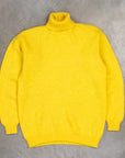 Laurence J. Smith Super Soft Seamless Roll Neck Pullover Lemon Zest