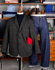 OrSlow Relaxed Fit Harris Tweed Jacket Black