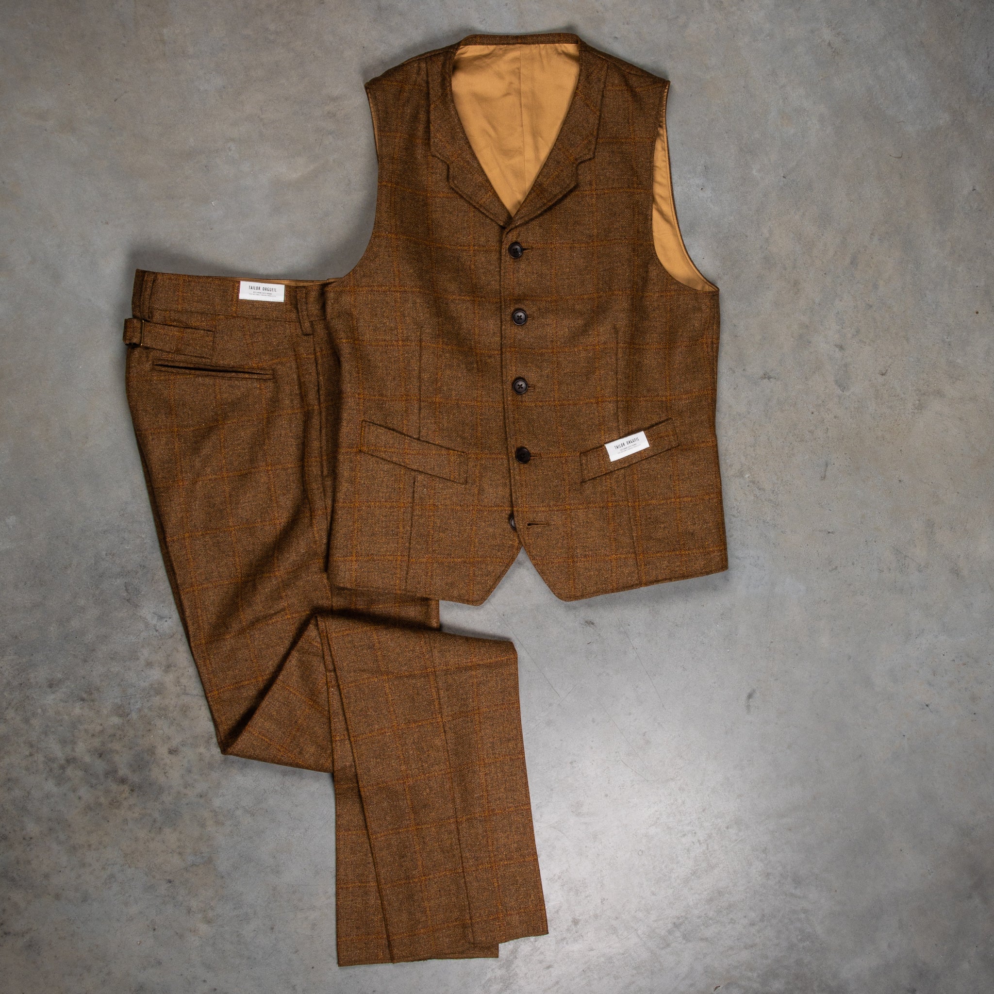Orgueil OR-4238 Lovat Tweed Gilet L.Brown – Frans Boone Store
