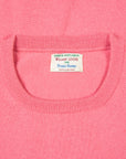 William Lockie Oxton Cashmere Crew Neck Venetian Rose