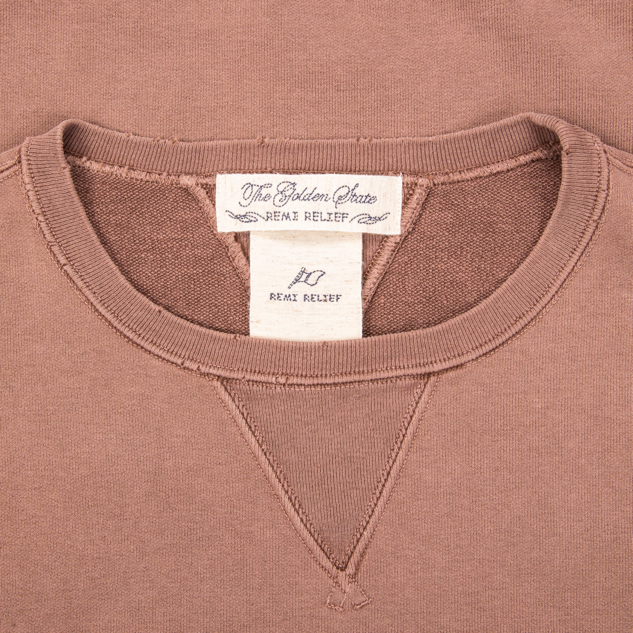 Remi Relief Special Finish Sweat Crew Neck Vermont Brown – Frans