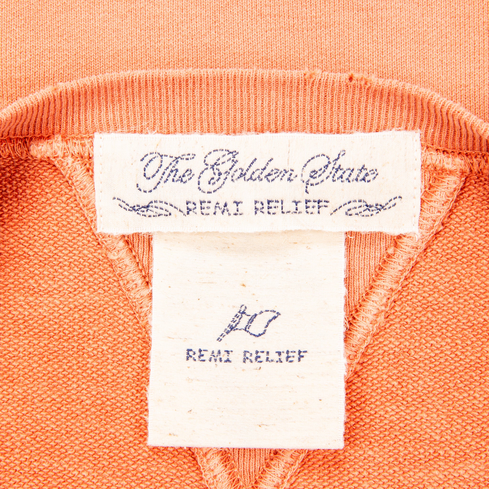 Remi Relief Special Finish Sweat Crew Neck Faded Orange – Frans