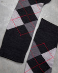 Frans Boone Socks Pura Lana Merinos Extrafine Argyle - Kilberry