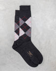 Frans Boone Socks Pura Lana Merinos Extrafine Argyle - Kilberry