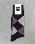 Frans Boone Socks Pura Lana Merinos Extrafine Argyle - Kilberry