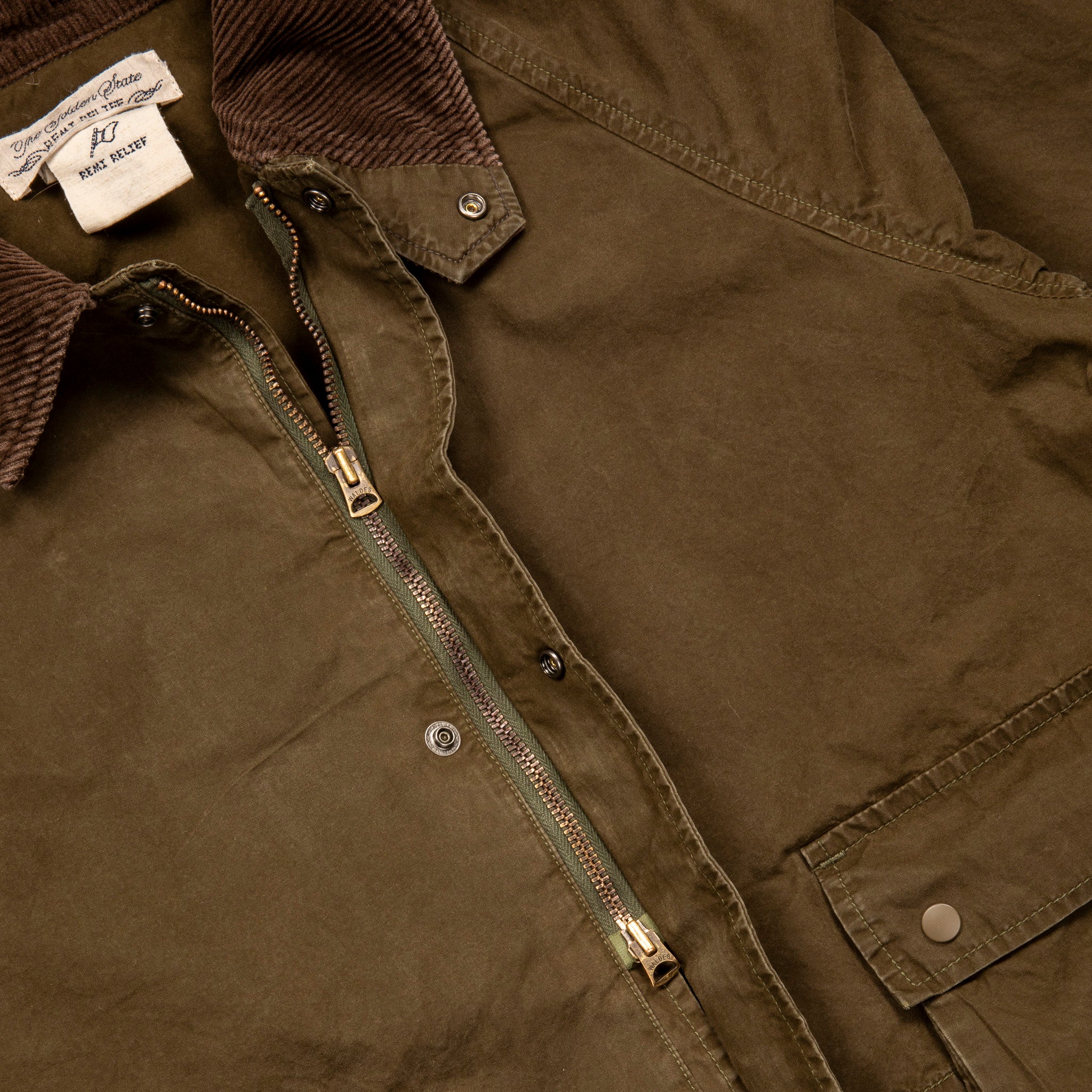 Remi Relief Canvas Field Jacket with Oil Coating