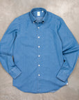 Finamore Gaeta shirt Sergio collar Regular Bleach Denim