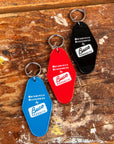 The Real McCoy's Motel Key Ring Blue