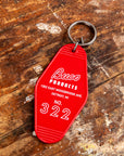 The Real McCoy's Motel Key Ring Red