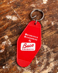 The Real McCoy's Motel Key Ring Red