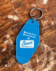 The Real McCoy's Motel Key Ring Blue