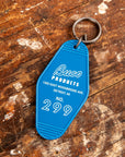 The Real McCoy's Motel Key Ring Blue