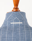 Caruso Butterfly Jacket Loro Piana Summertime Pinstripe Mid Blue